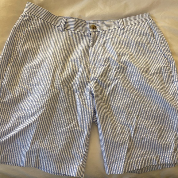 Pantaloni Vineyard Vines Ragazzi Seersucker Breaker &ndash; Blu A Strisce &ndash; Taglia 16 (Vita 29) &ndash; Nuovi